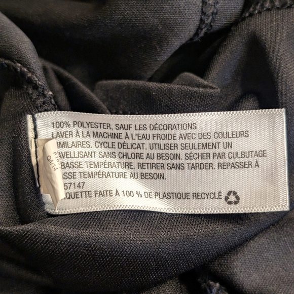 Xhilaration Black Pink Blue Floral Sheer Long Sleeve Dress Small - Picture 9 of 9